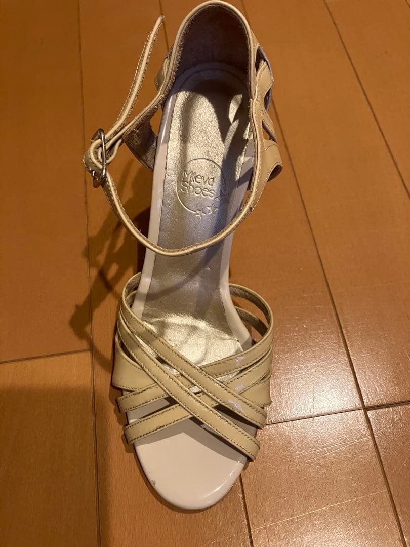 アルゼンチンタンゴシューズ mileva 24,5cm ベージュ