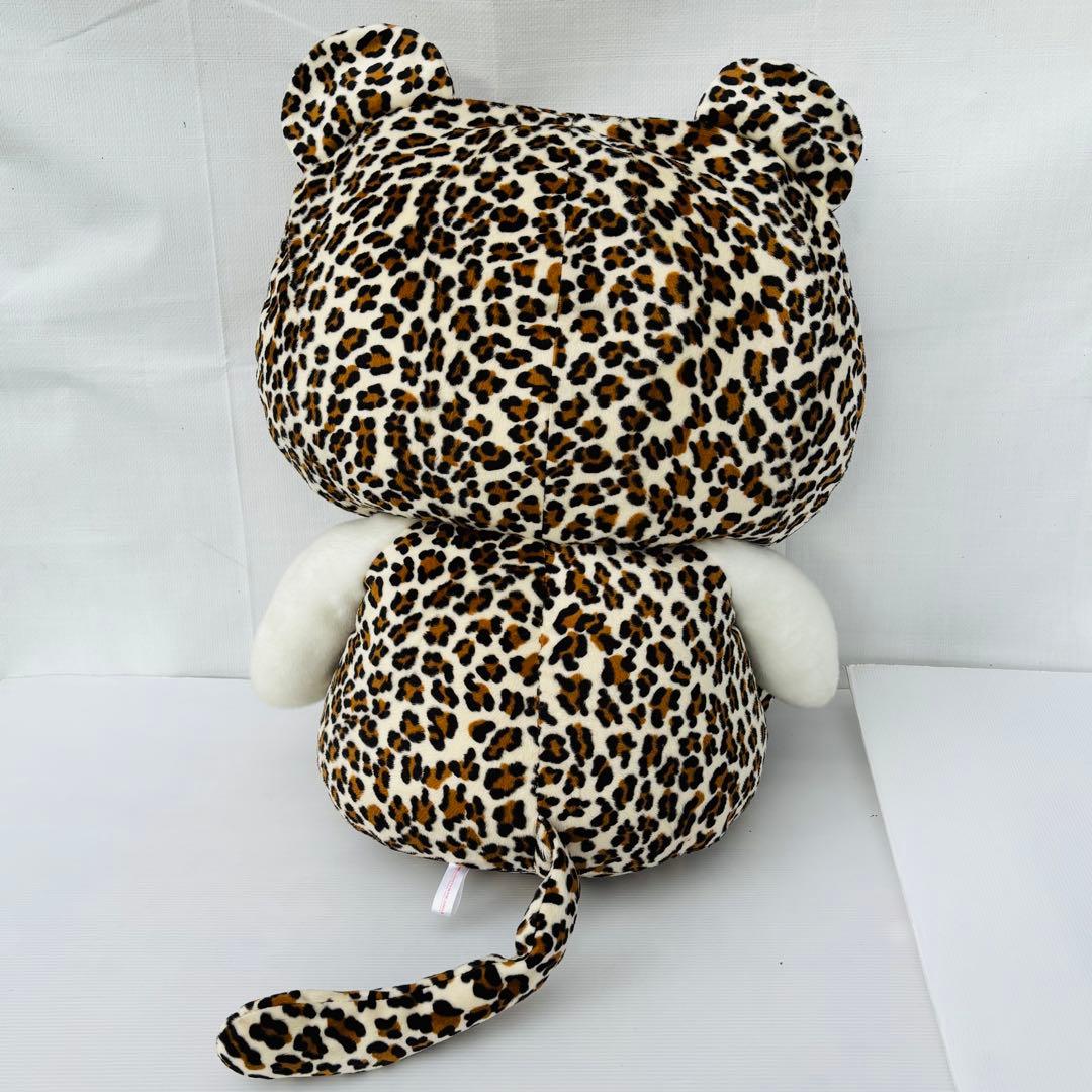特大 HELLO KITTY IN THE JUNGLE ヒョウ柄 ぬいぐるみ