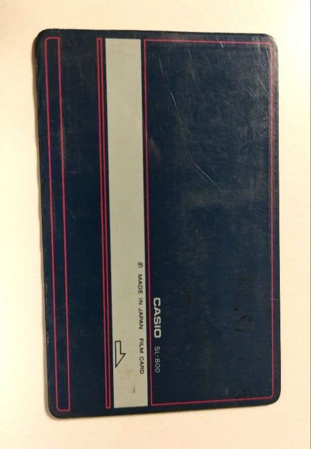 世界最薄 1983年4月 CASIO FILM CARD 電卓 SL-800