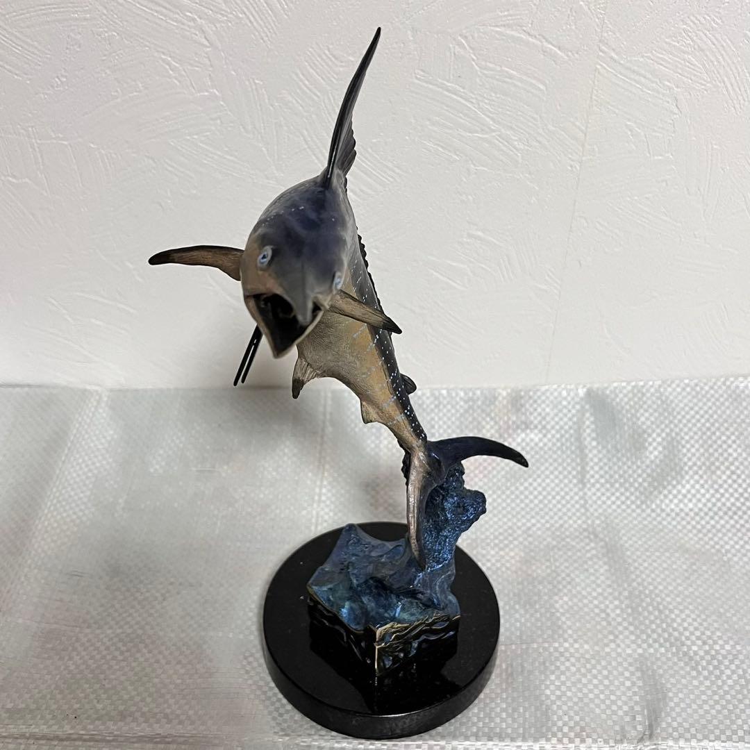 ワイランド Wyland 1995年制作　ブロンズ彫刻　カジキマグロ