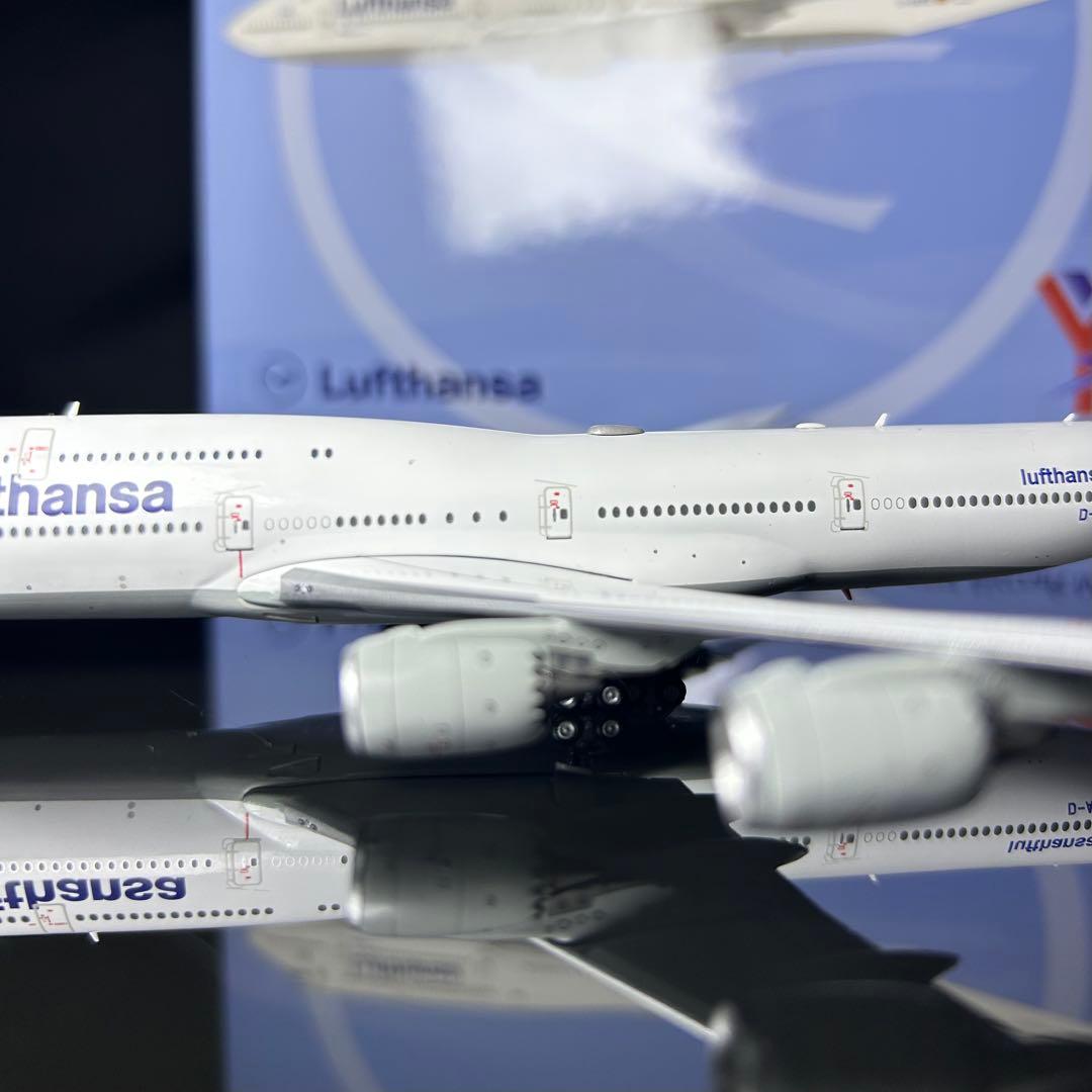 YYwings ルフトハンザ B747-8 D-ABYM 1/400 スタンド付