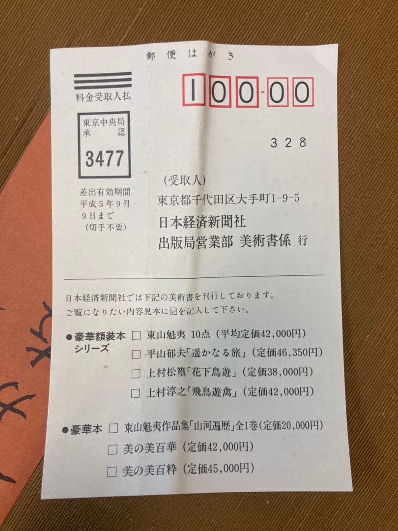 中古　平山郁夫　遥かなる旅　印刷画集