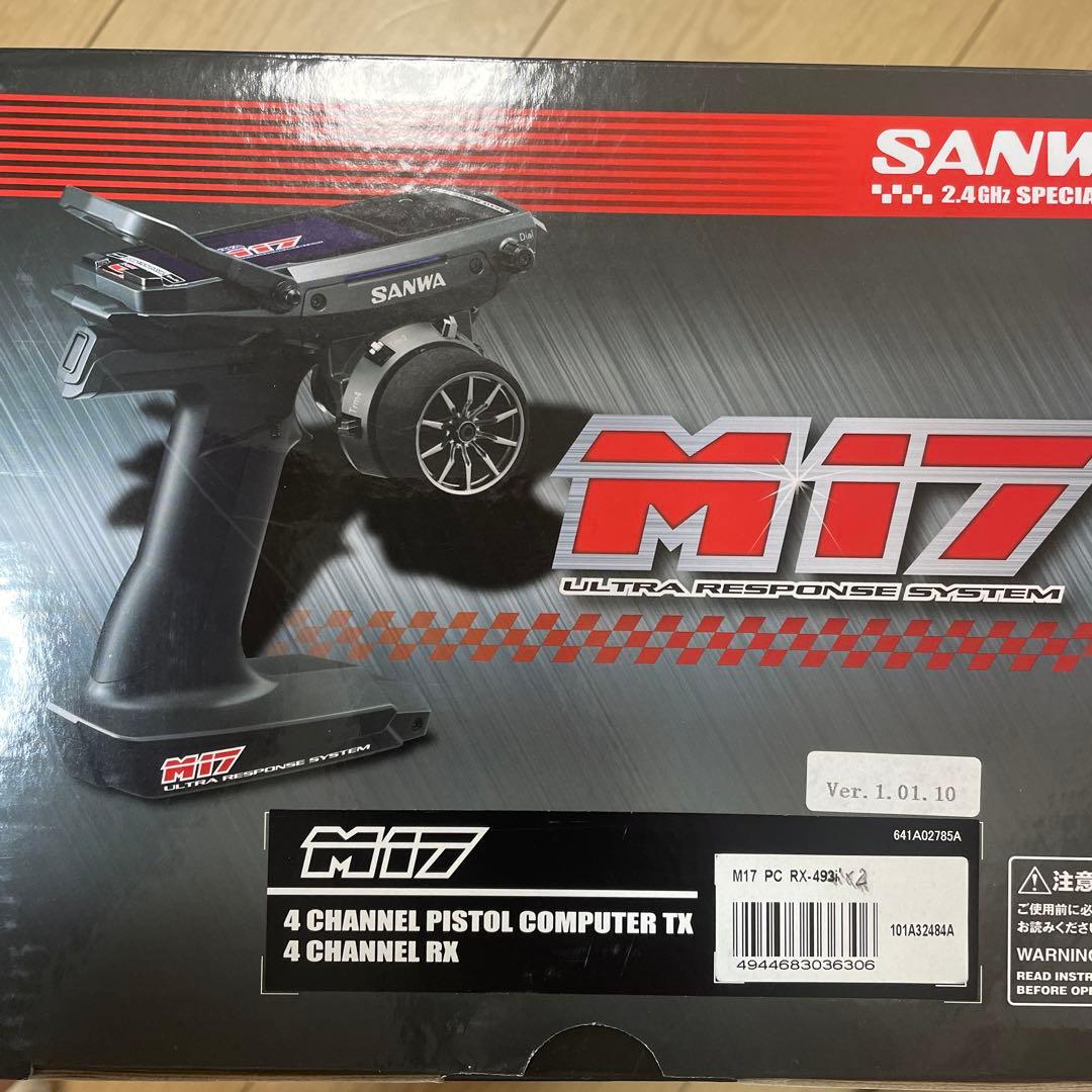 送料無料 新品未使用　サンワ　M17 2.4GHz 送信機 受信機RX-493i
