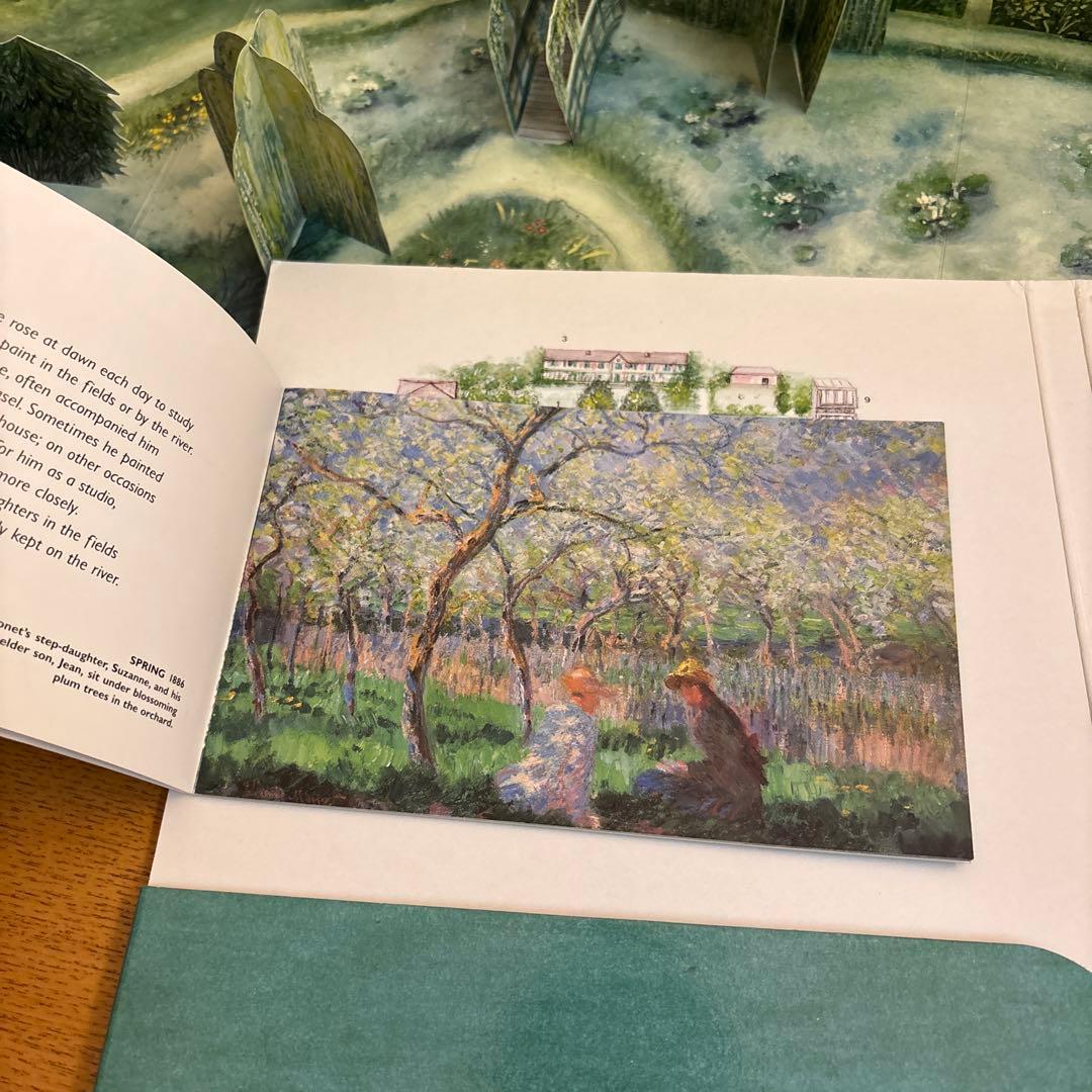 モネ 希少 ジヴェルニー 庭 立体 絵本 大きいMonet's Garden