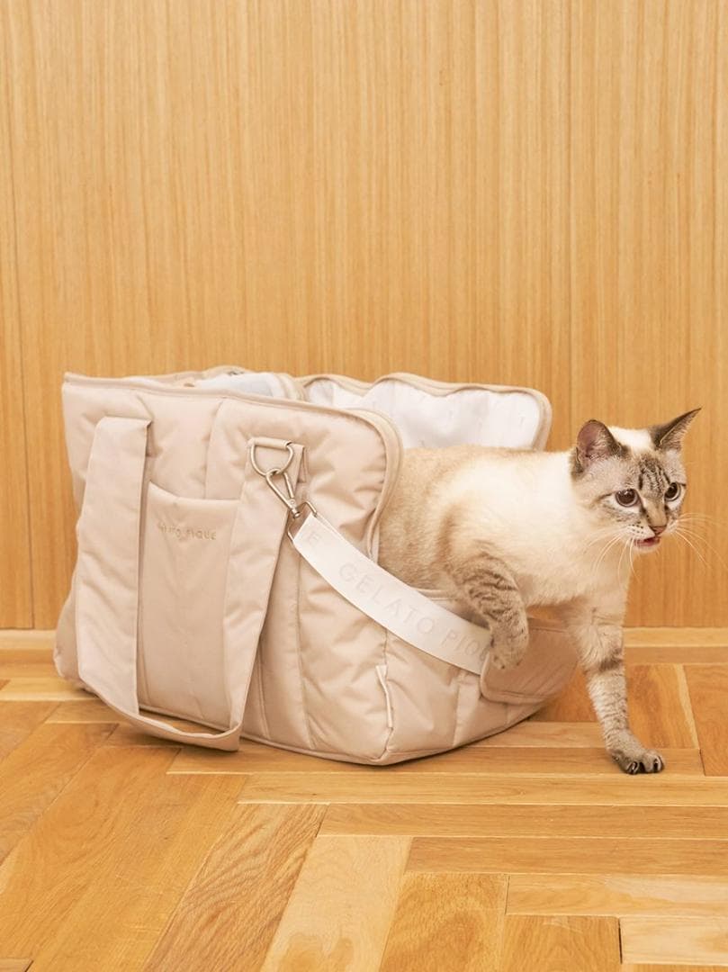 【新品】gelato pique キルティングキャリーバック BEG