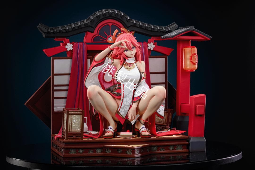 新品未開封『原神』lazydog 八重神子フィギュア ガレキ スタチュー