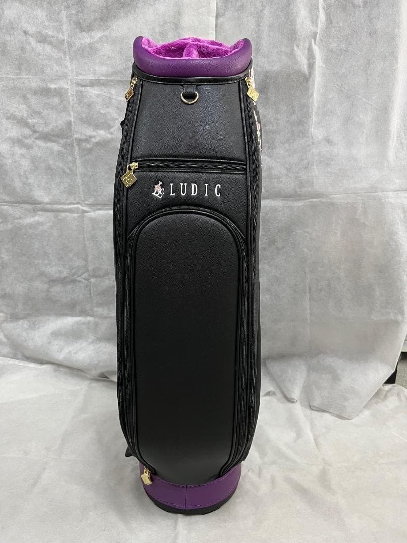 新品 ルディックゴルフ レディース 限定キャディバッグ 合皮 ブラック シェリフ