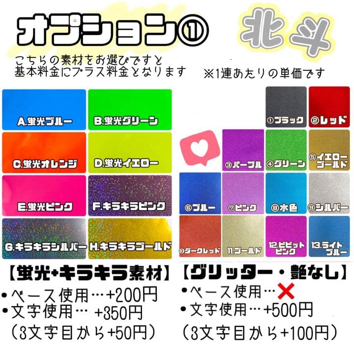 うちわ文字　オーダーページ　団扇屋さん　連結うちわ