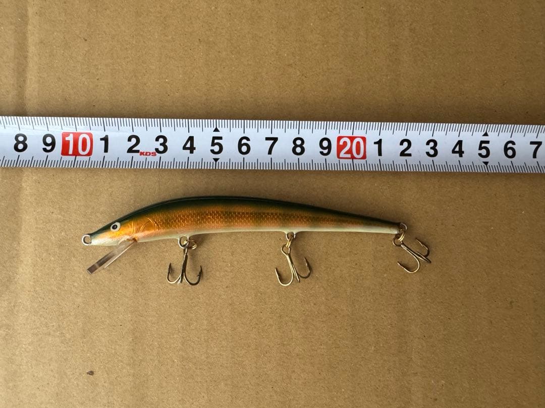 ナベミノー ルアー 約13cm約11cm ブラウン グリーンの1セット