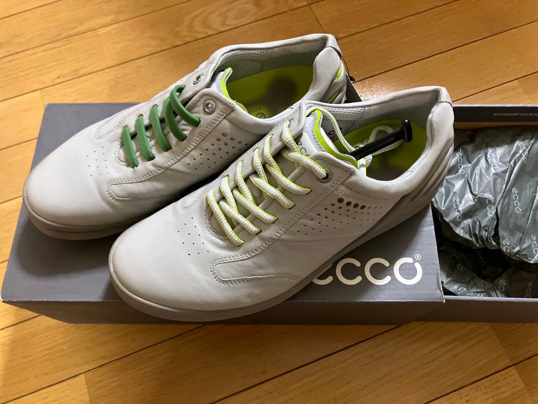 ecco ゴルフシューズ グレー/グリーン 新品タグ付き　サイズ40