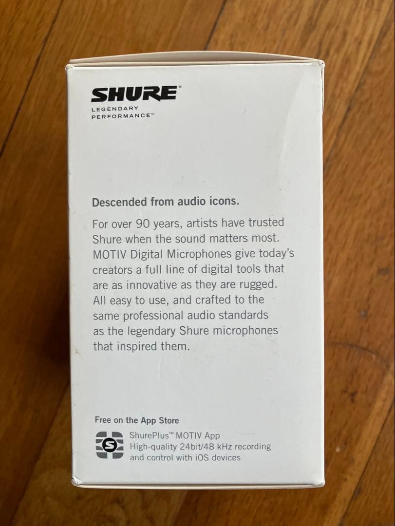 SHURE ステレオコンデンサーマイクロホン MV88 A-A 箱付き