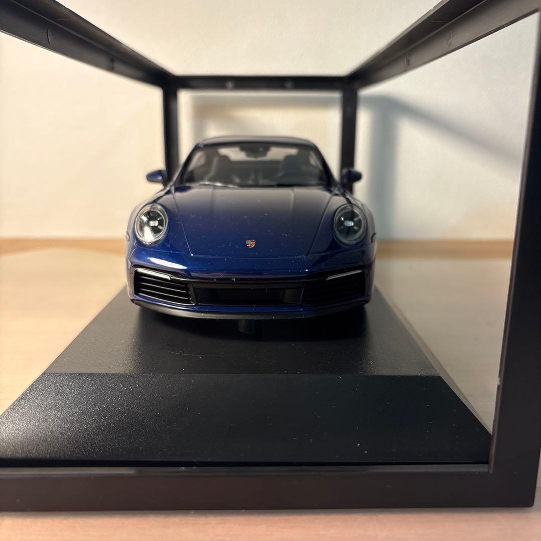 ミニチャンプス　ポルシェ　911 カレラ　4S 1/18 ミニカー　ブルー