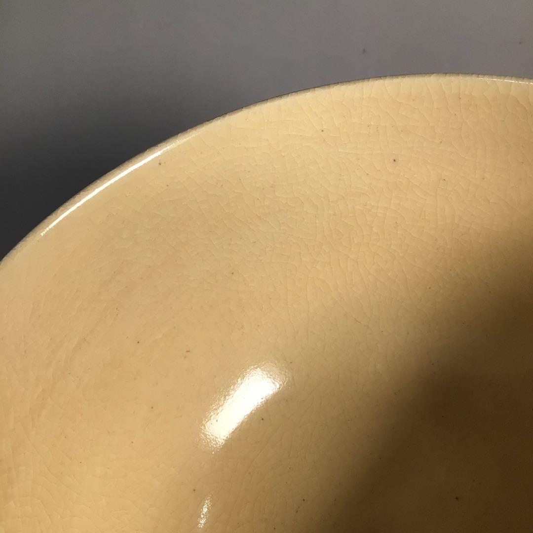 Ｍ１４３　茶碗　『淡島珉平造』『金彩秋草絵』　抹茶碗　共箱　茶道具