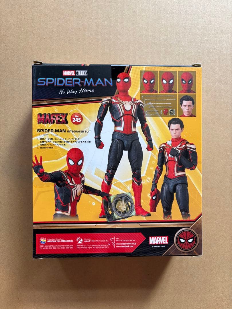 アメコミ MAFEX No.245 SPIDERMAN INTEGRATED SUIT b