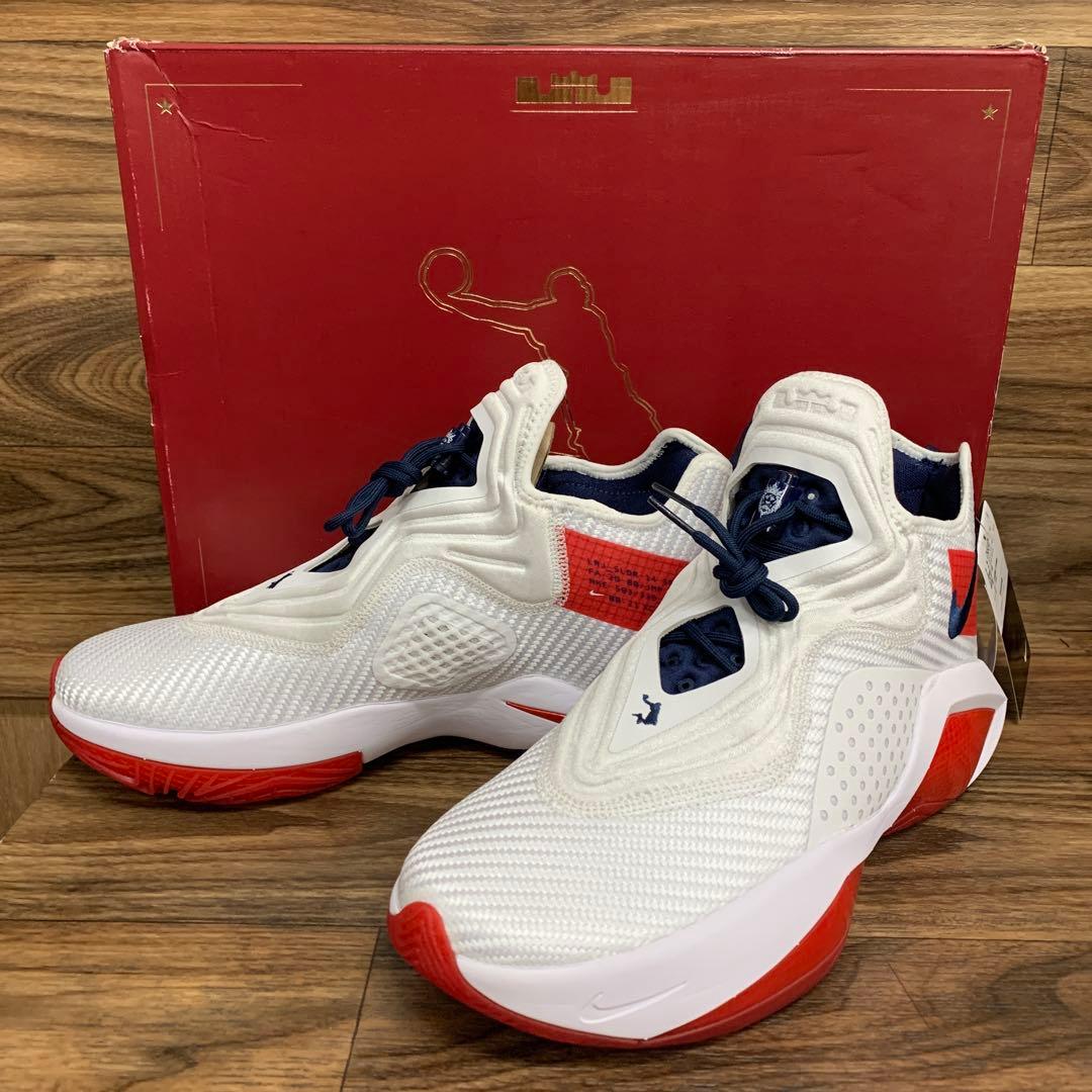 未使用 Nike LeBron Soldier 14 \"White/Red\"