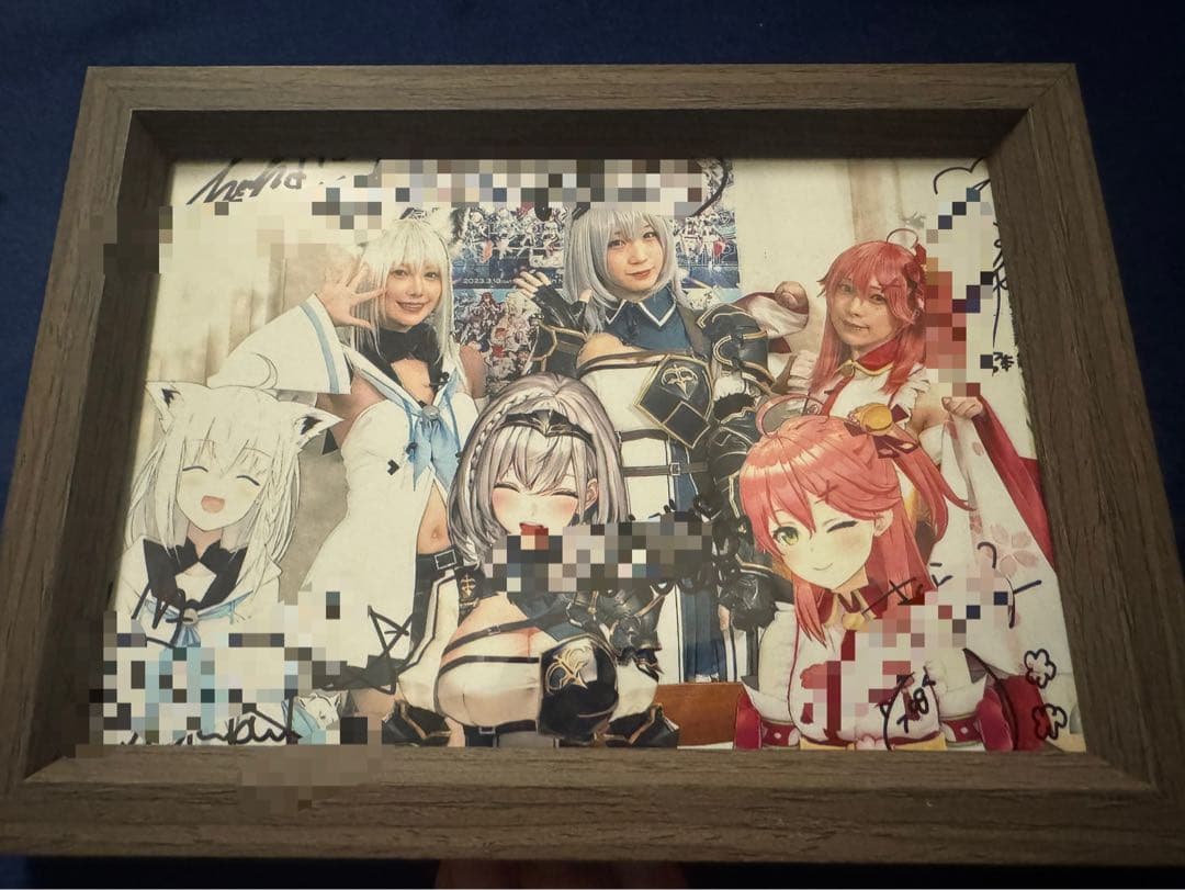 ホロライブ 白上フブキ　他6名　直筆サイン入り記念写真 抽選5名限定
