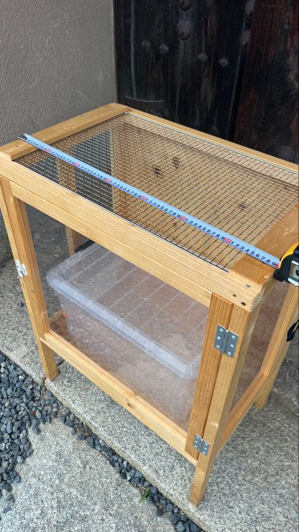 【大阪】手製飼育小屋　飼育ケース　虫かご鳥かご　カブトムシ　爬虫類◆おまけ付き◆