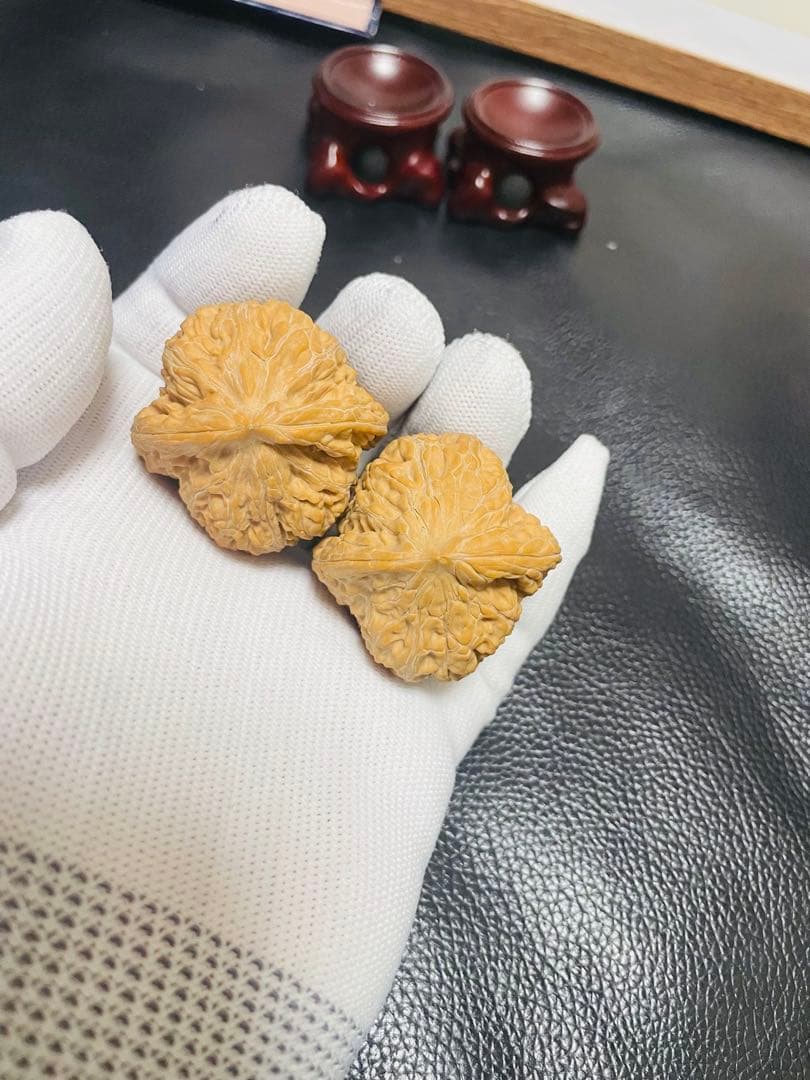 厚揚げNo.413❤️遊ぶクルミ文玩核桃 希少変高級種山平底锅（フライパン)