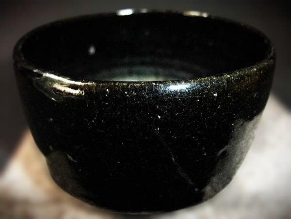 黒楽 香悦 神懸焼「室井香悦」作 黒楽 茶碗 茶道具 抹茶茶碗