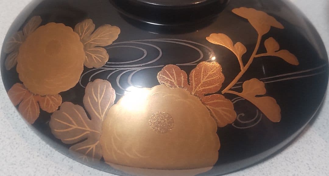 輪島塗 蒔絵吸物椀10客 Antique Maki-e Soup Bowls10
