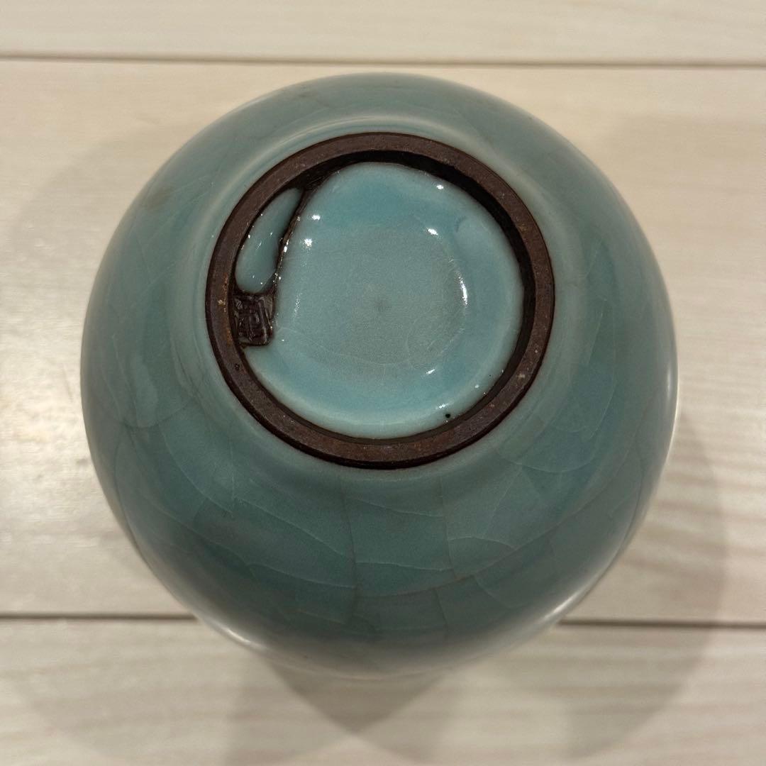 青磁壺 小野卓