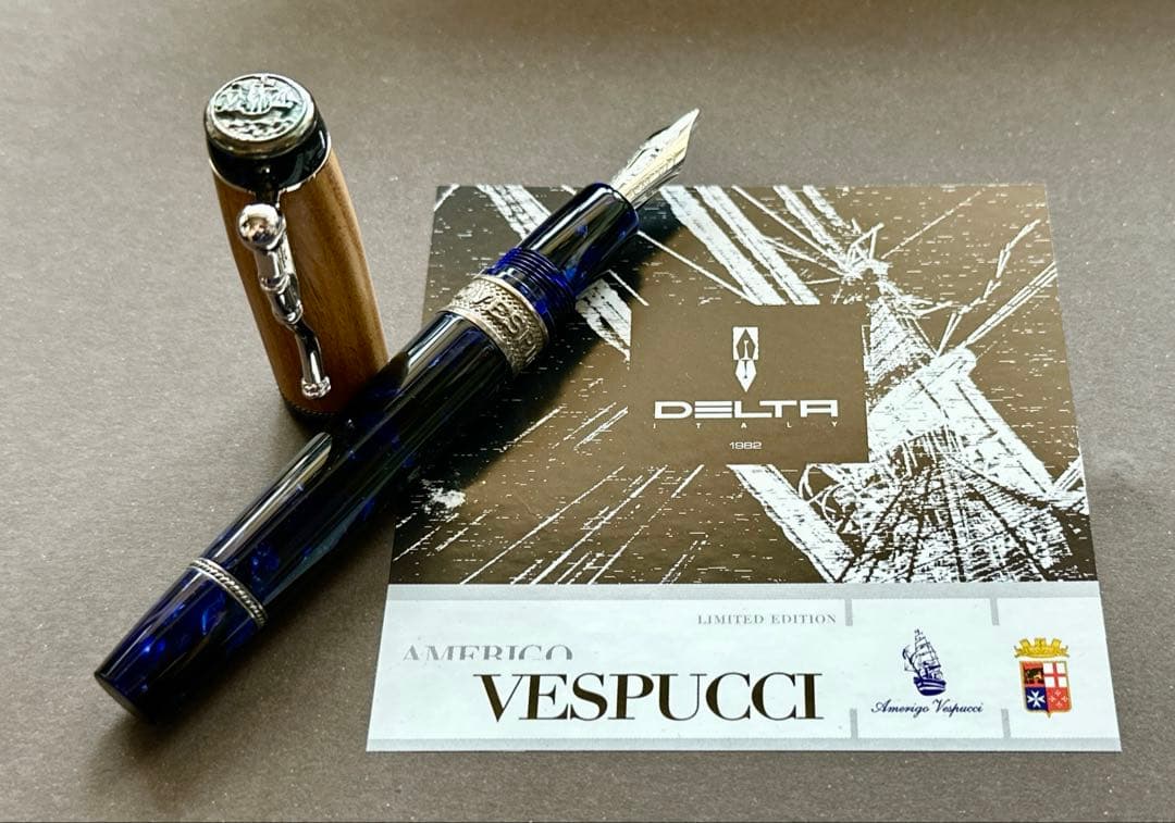18金ペン先◆レア【新品】デルタ 『アメリゴ・ヴェスプッチ・１KS 』限定品