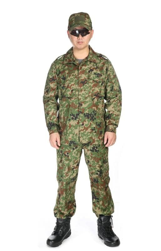 ベルト付 BDU 自衛隊 戦闘服 迷彩服 上下 野球帽 セット