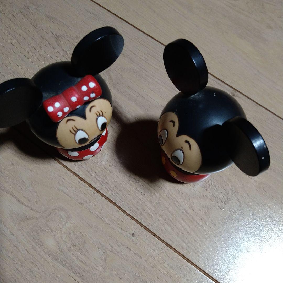 卯三郎こけし ミッキー ミニー2体セット