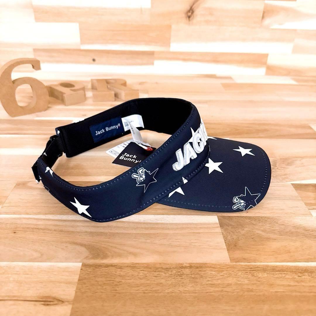 未使用/廃番【ジャックバニー×ドラえもん】限定コラボ サンバイザー 星 紺×白