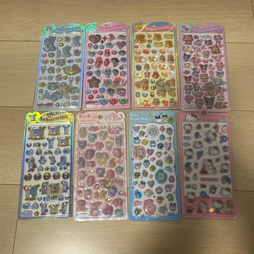 プチドロップステッカー、うるちゅるなどシール多数