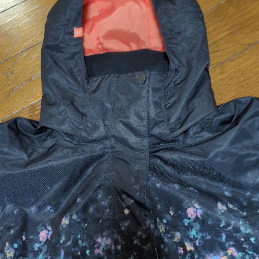 【美品】ROXY　スノボウェア　上下セット　L　小花柄　ベージュ