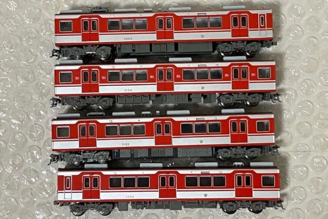 A6991 神戸電鉄3000系 前期型 新塗装 4両セット