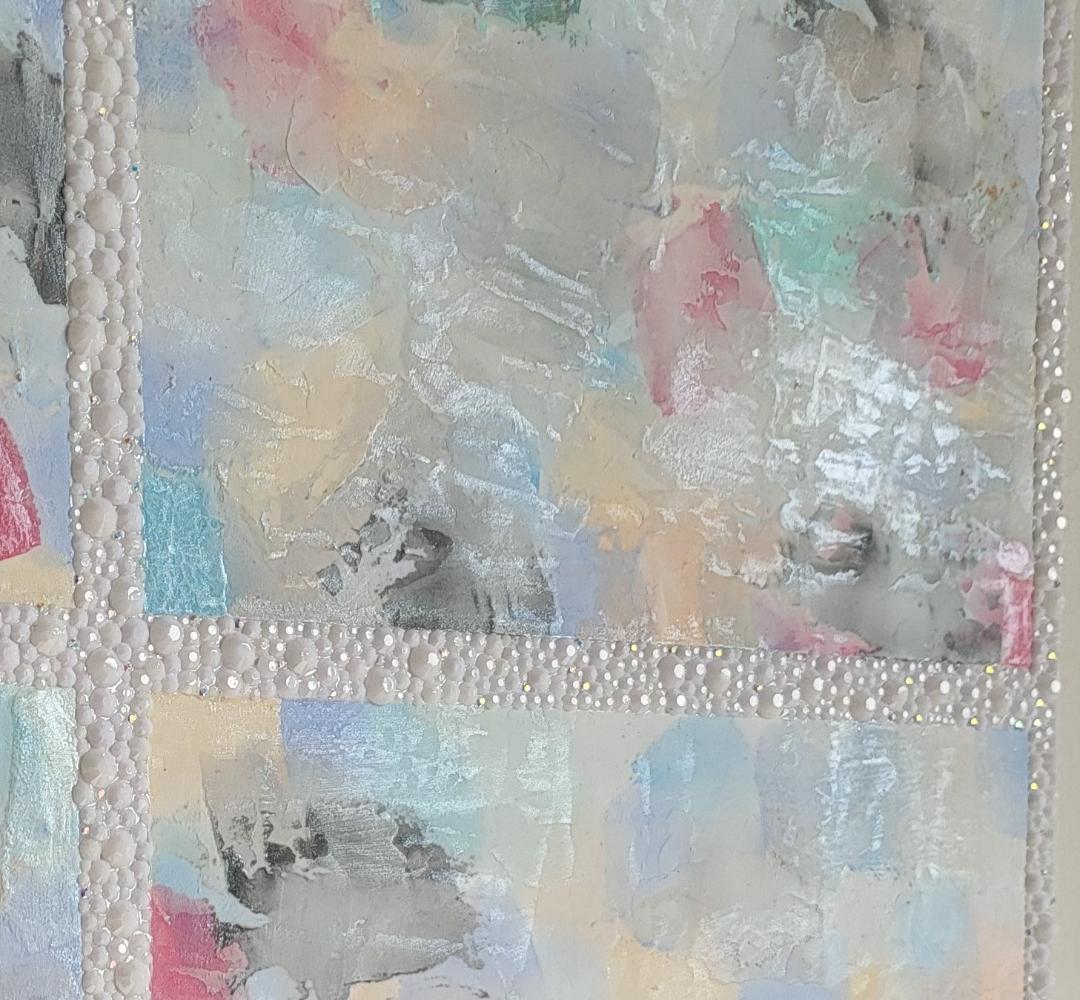 純情可憐 / 抽象画 キャンバス 90×65㎝ 原画のみ モダン アートパネル