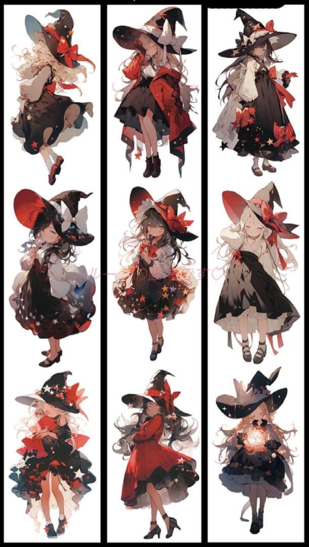 廃盤品✩J678＃魔女契约(贝壳光)梦游切り売り海外人物女の子AIマステ
