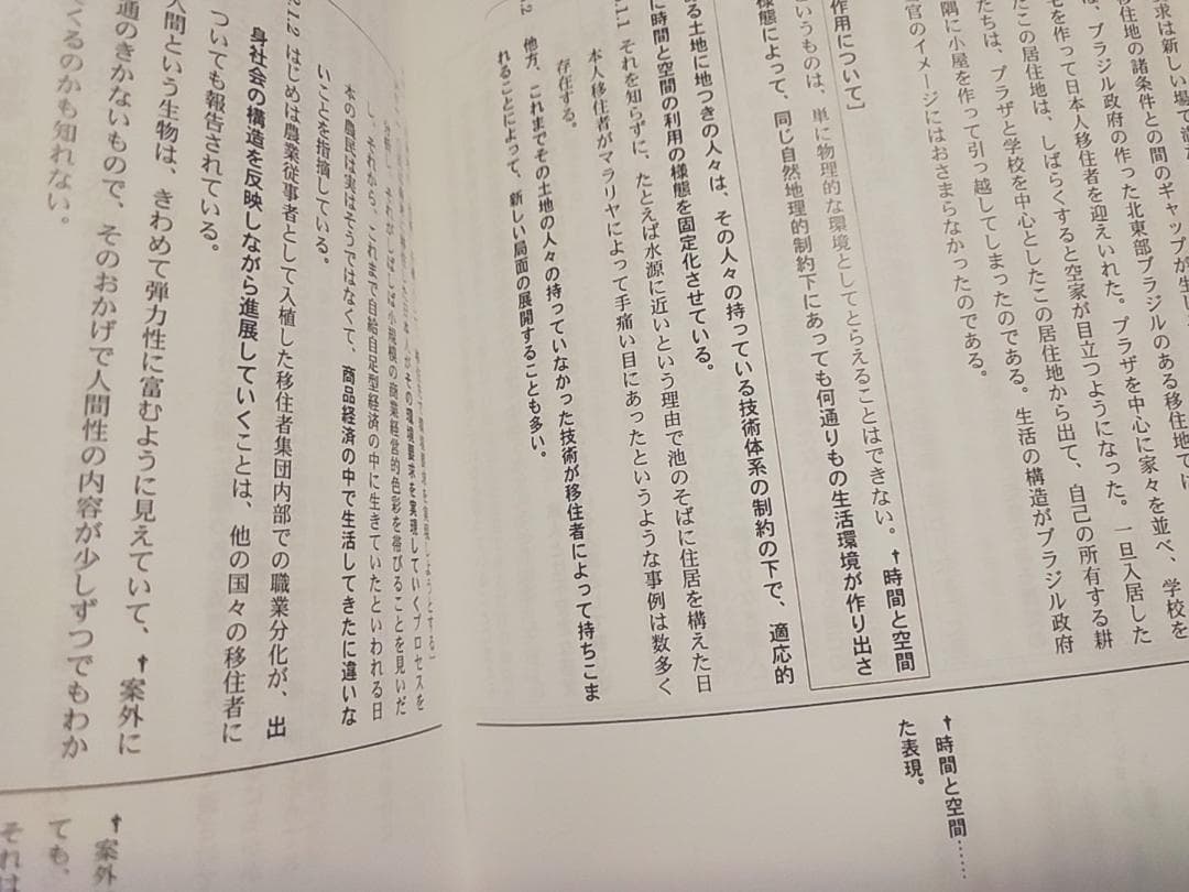 鉄緑会の恩田先生による高3入試現代文演習解説冊子　駿台　河合塾　東進
