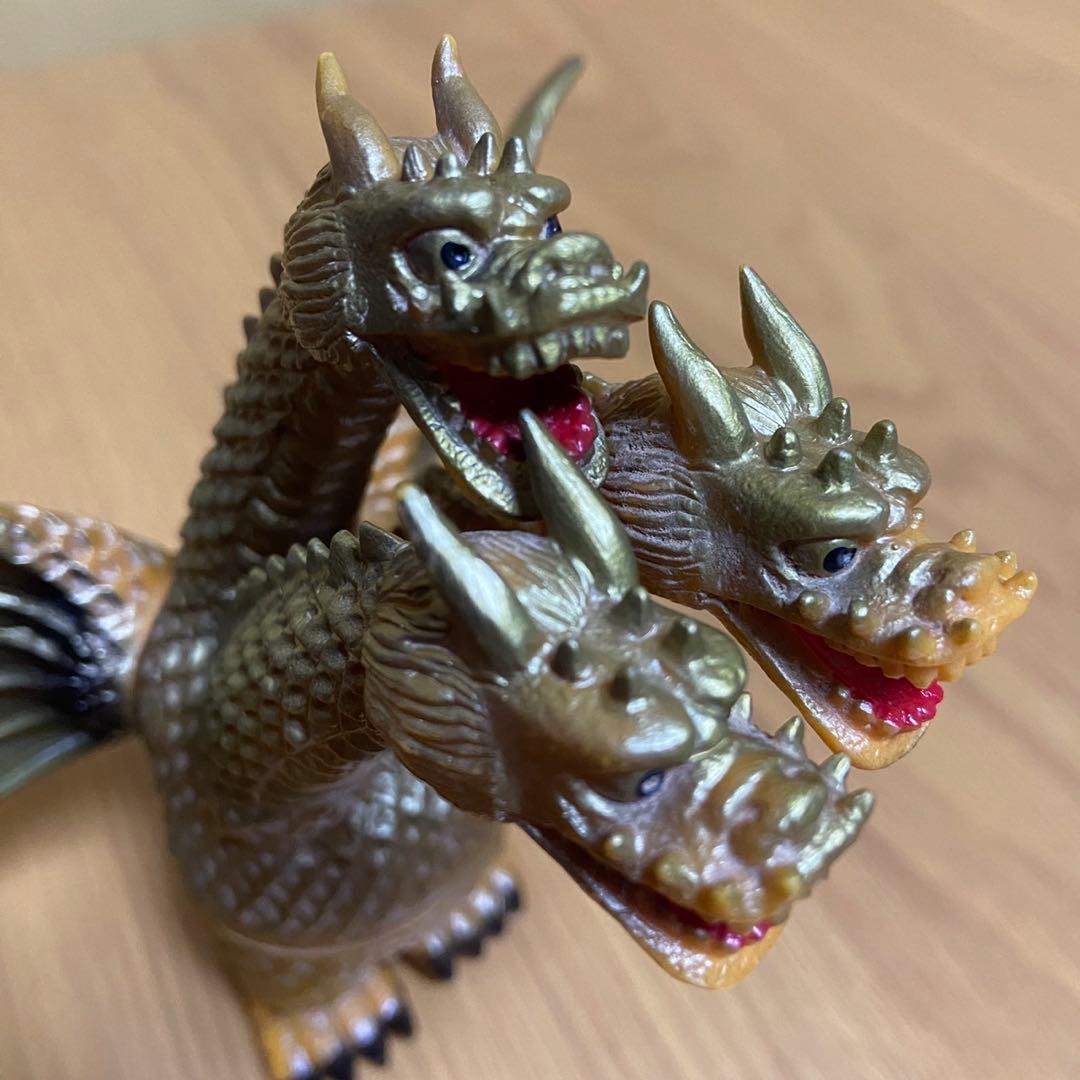【当時物】ポピー キングザウルスシリーズ キングギドラ ソフビ 5423
