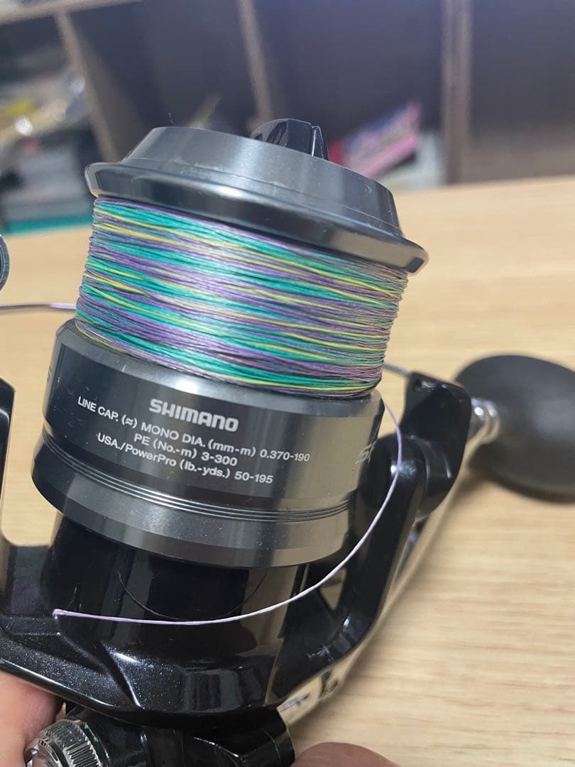 SHIMANO スフェロス SW6000HG PEライン付 スピニングリール