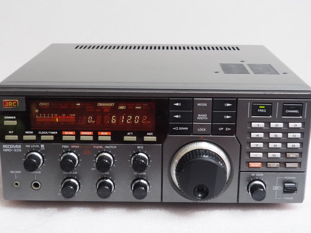 日本無線 JRC NRD-525 広帯域受信機 V.UHFコンバータ内蔵/元箱