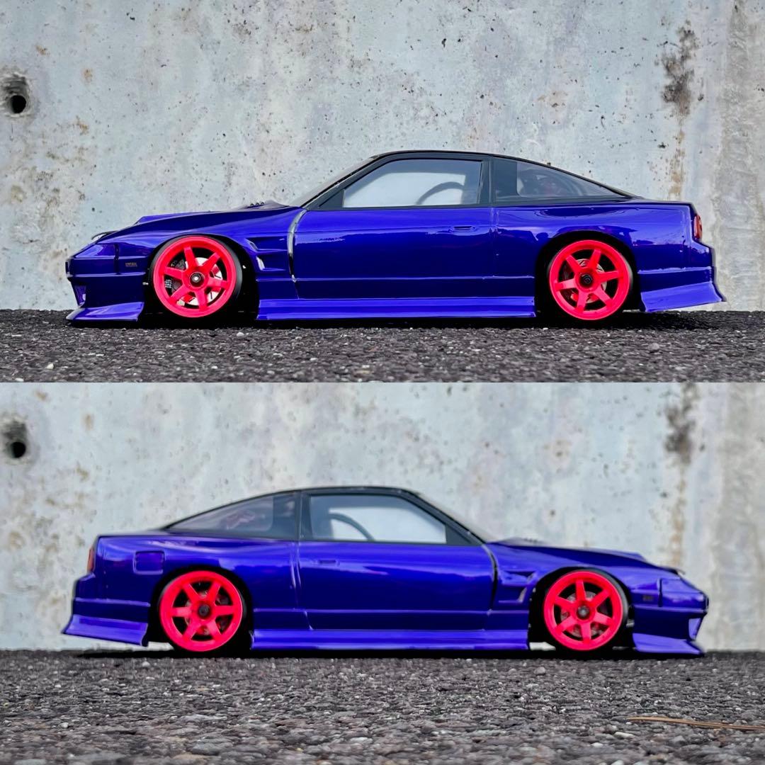 「D1ライツ練習機風」180SX 1/10 ラジコン ボディ ドリフト 完成品