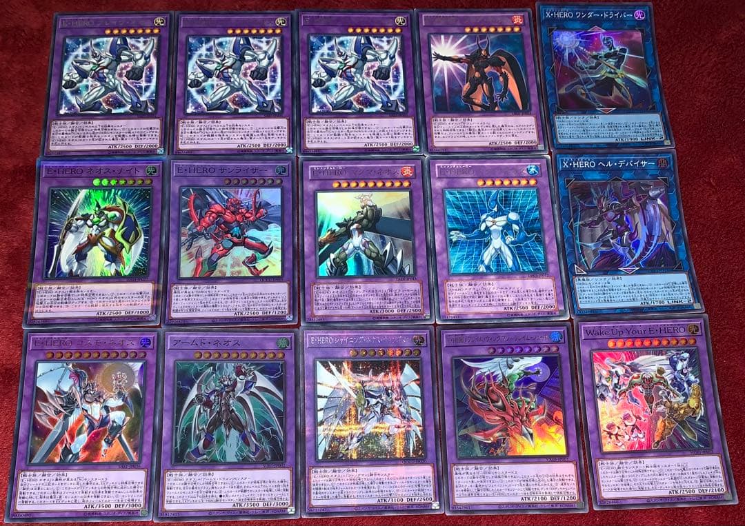 遊戯王　本格構築ネオスデッキ40枚＋E X15枚