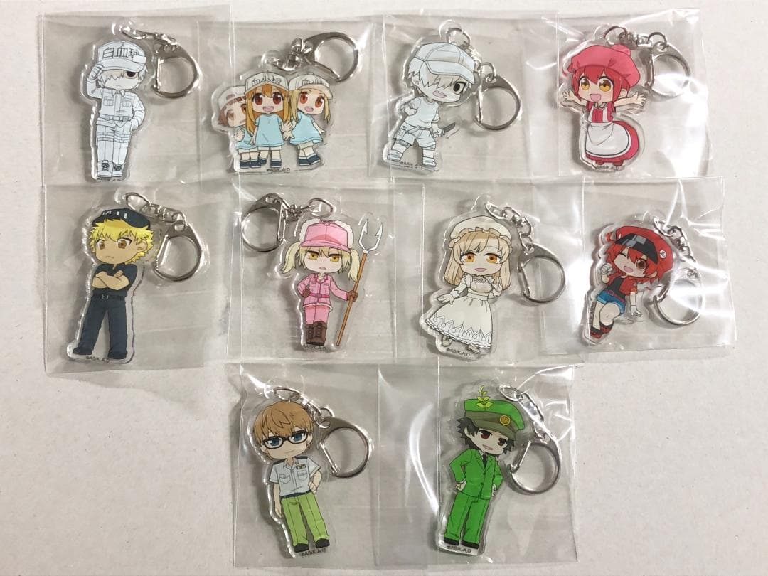 はたらく細胞　アクリルキーホルダー　全10種セット
