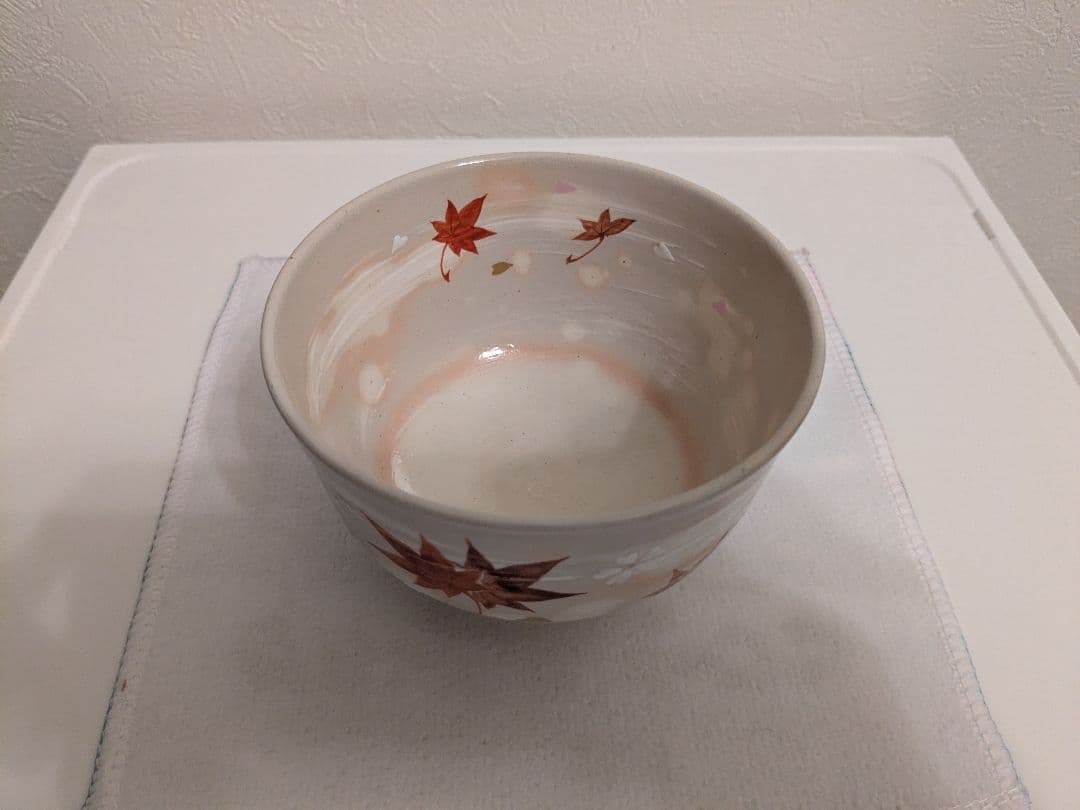 中村秋峰　茶碗　共箱　口径12㎝