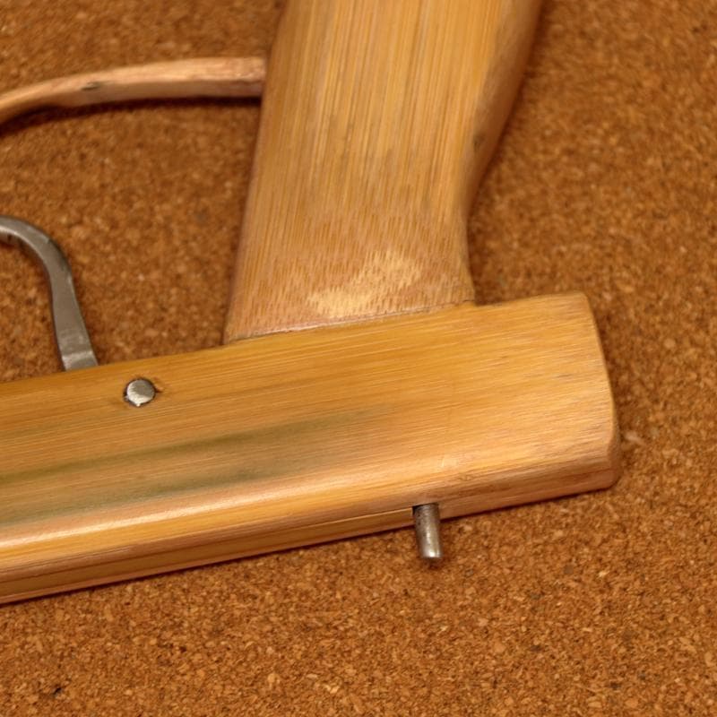 ゴム鉄砲　手作り　DIY　竹材　拳銃　ピストル木彫り
