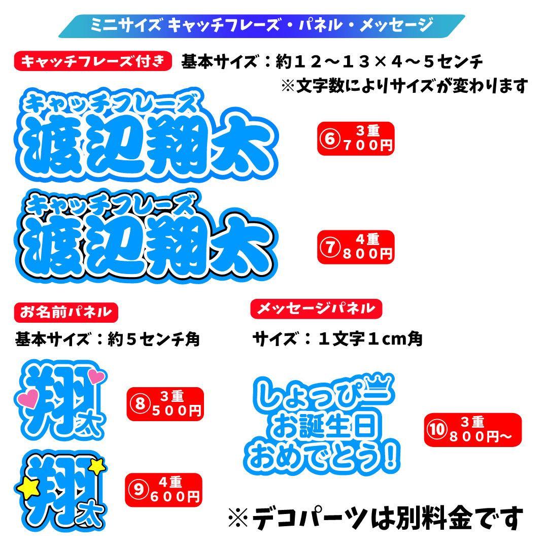 Ⓜ︎　ミニうちわ文字　ステッカー