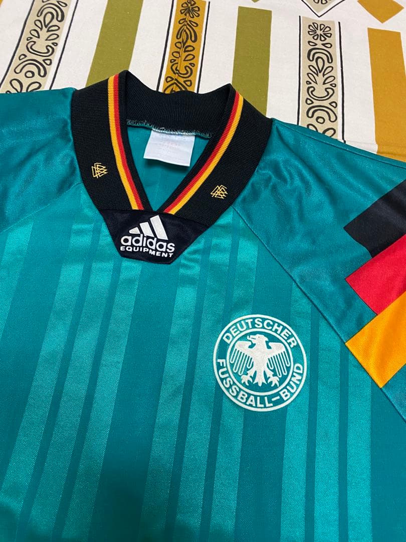 adidas◼️90sビンテージ◼️EQTドイツ連盟ユニホームシャツ◼️サッカー