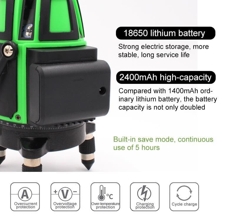 5ライン6点　グリーンレーザー墨出し器測定器水平器墨出し機墨出器水準器/高精度