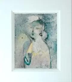油絵 菅家令子 絵 絵画 インテリア uF6-071802 人物 女性像