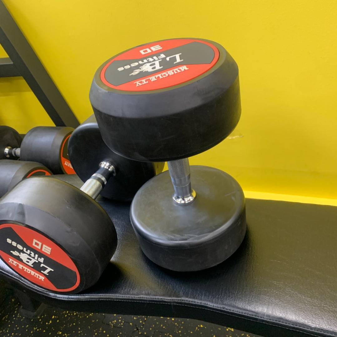 ラバーダンベル32.5kg×2個SET