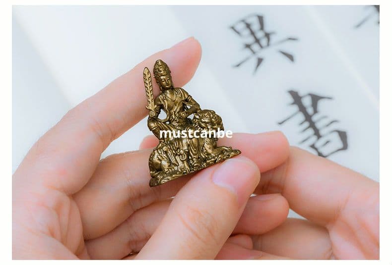 仏教美術 仏像 文殊菩薩仏像 銅製品 工芸品 置物