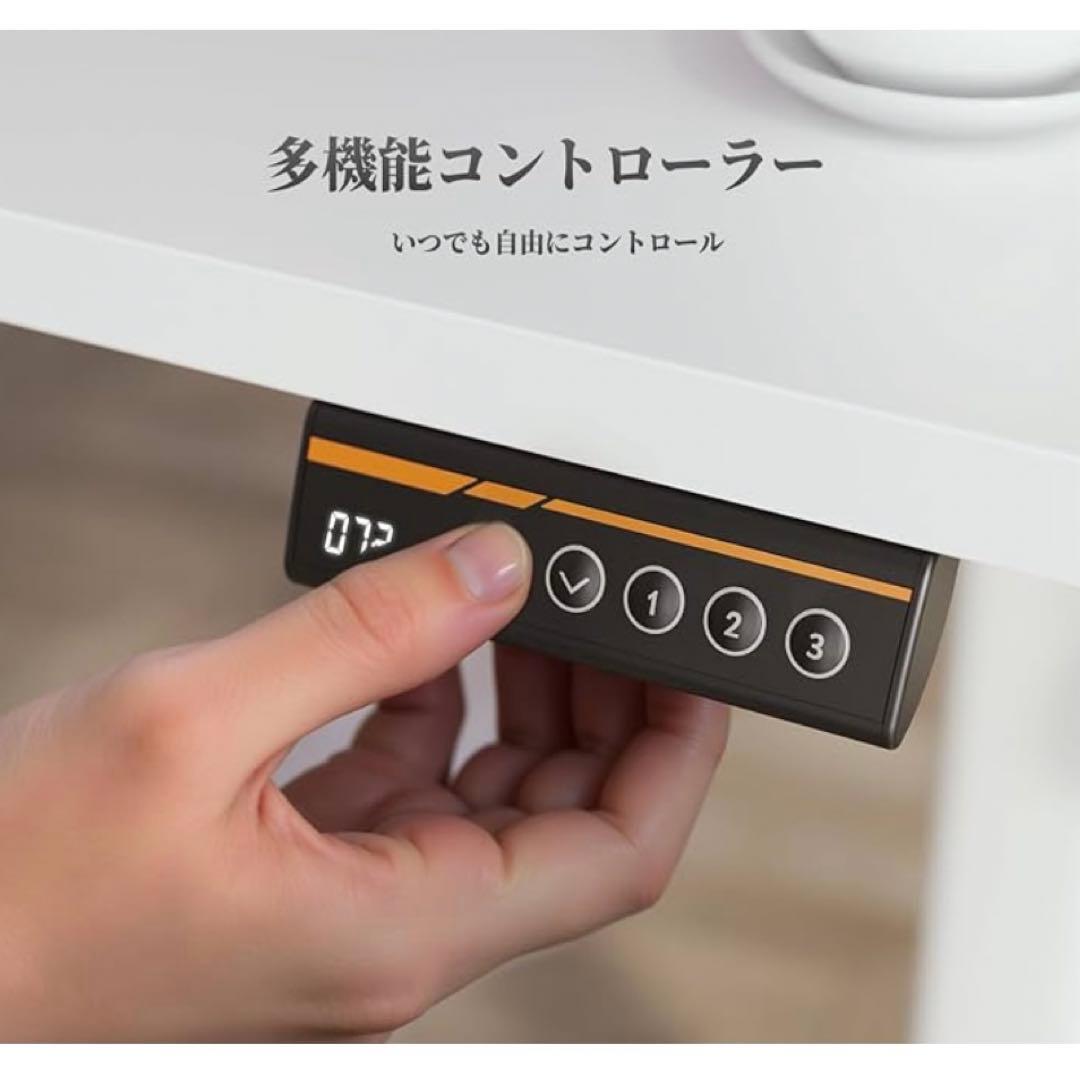 【値下げ中】【新品未開封】昇降式デスク　幅100cm*奥行き60cm ホワイト